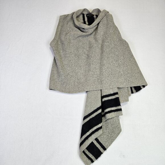 Banana Republic Women L Open Sweater Vest Wool Alpaca Mohair Boho Knit Lagenlook - Picture 16 of 16